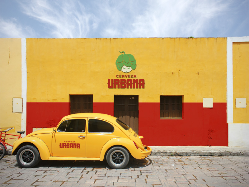 Cerveza Urbana logo design