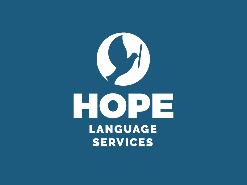 Hope Language Services logo design