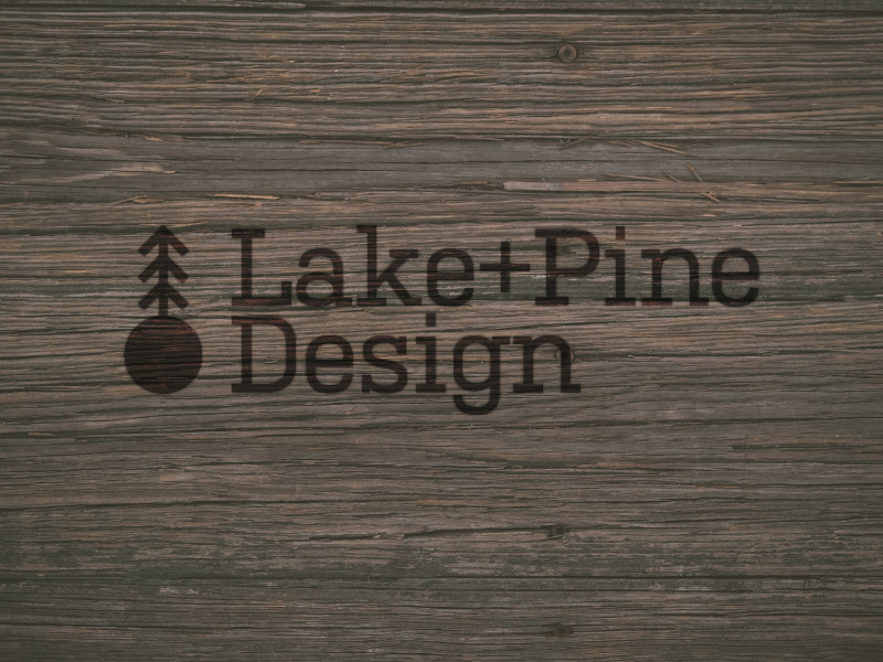 Lake Pine Design logo design
