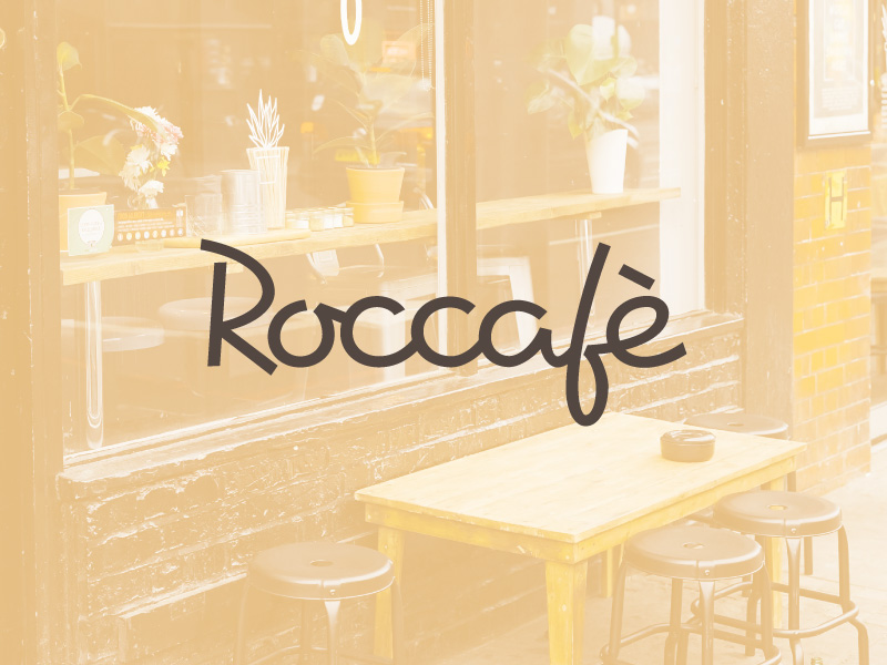 Roccafe logo design